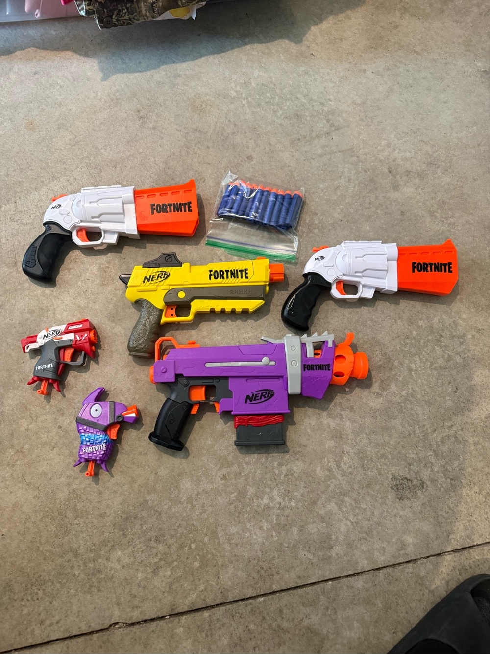 Nerf Fortnite Lot Of 6 Blasters Tested Fun Party Pack Used Darts Included